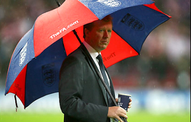 You just stood under your umbrella...