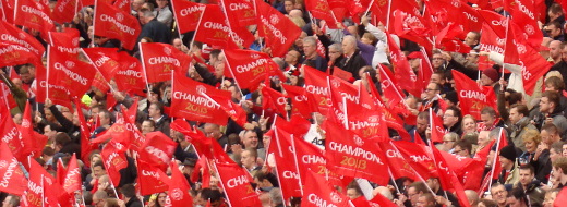 Flagi na Old Trafford
