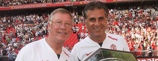 Sir Alex Ferguson i Carlos Queiroz