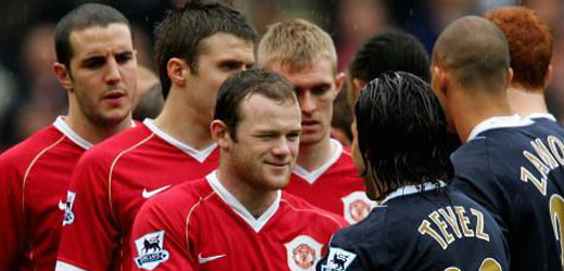 Rooney, Tevez, WHU, Manchester United