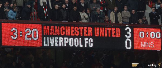 Manchester United 3 : 0 Liverpool