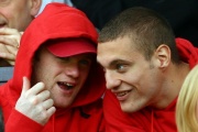 Nemanja Vidic oraz Wayne Rooney